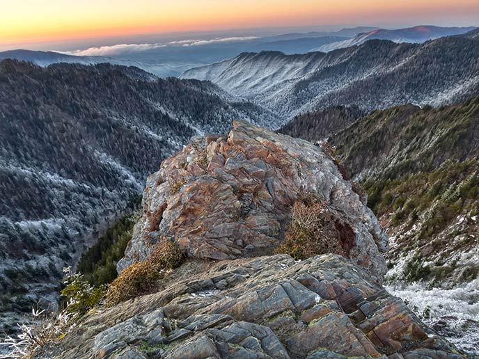 Family Road Trip Ideas - Charlie's Bunion trail in Great Smoky Mountains National Park, NC