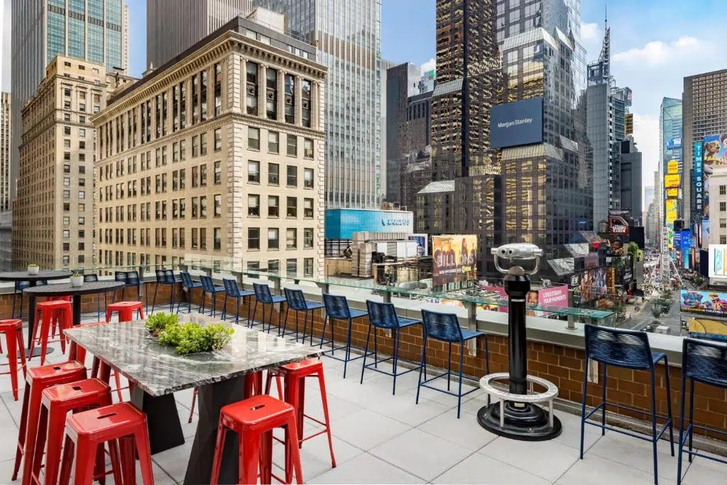 M Social's observation and outdoor area.
